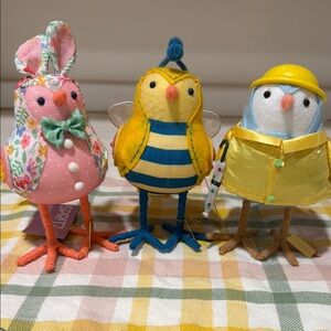 Target Spritz bird collection lot of 3 Spring/Easter- NWT!